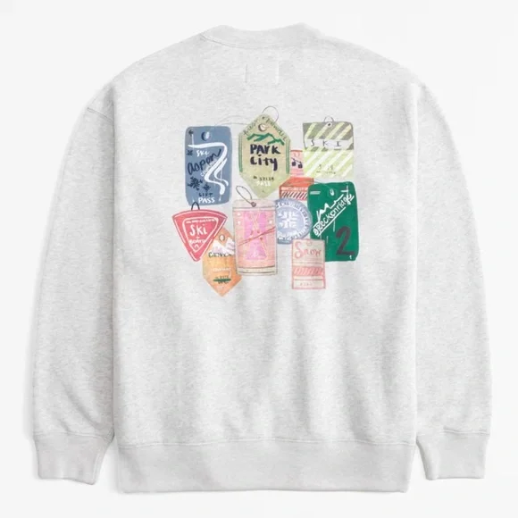 Abercrombie & Fitch Ski Destination Vintage Sunday Crew - Picture 1 of 5